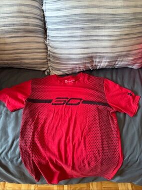 Under Armour Red Short-Sleeve SC Graphic Performance Tee